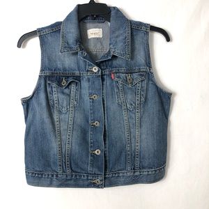 Levi’s Youth Large Denim Trucker Jean Vest